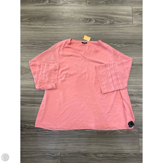 Top Long Sleeve By Alfani In Pink, Size: 3x