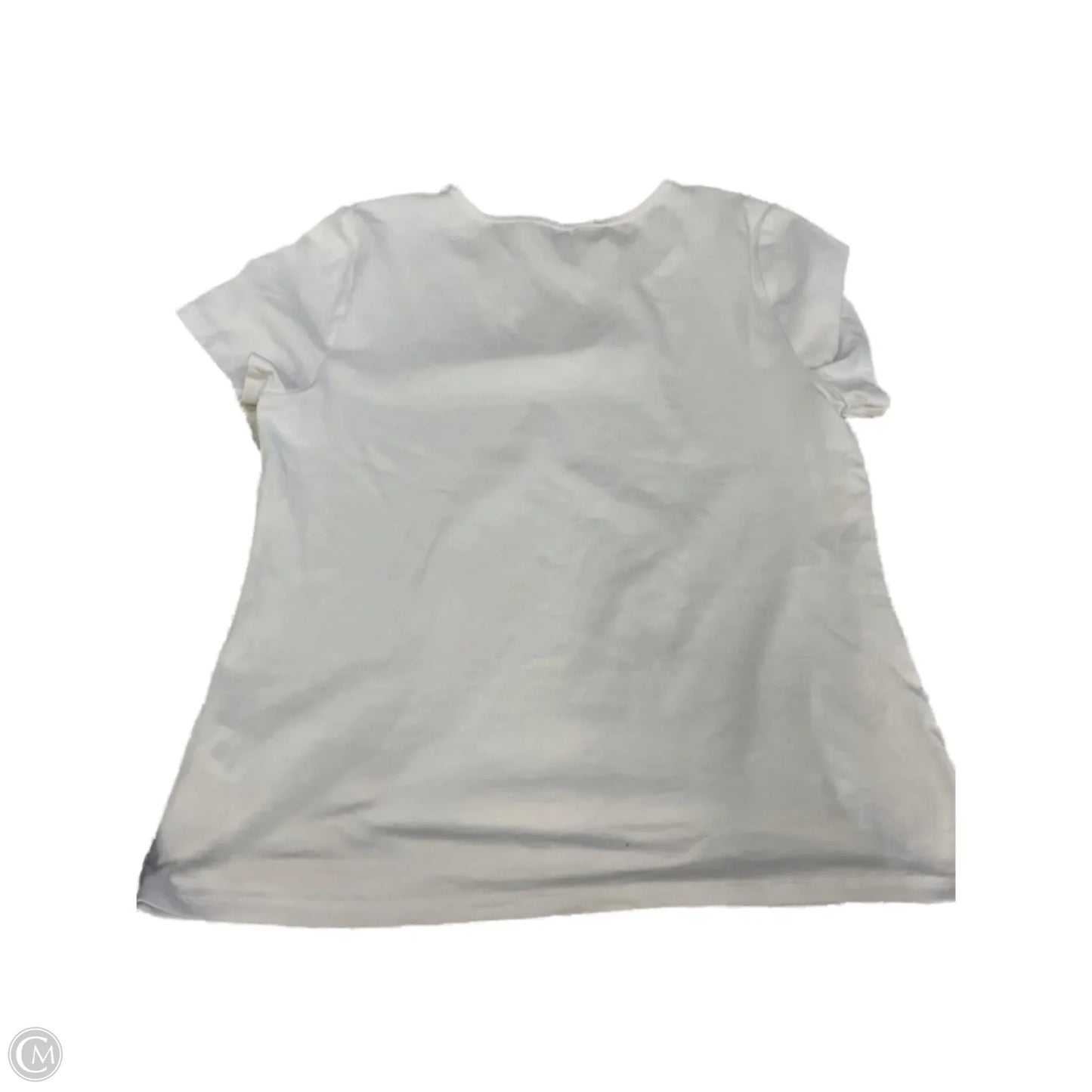 Top Short Sleeve By Clothes Mentor In White, Size: L