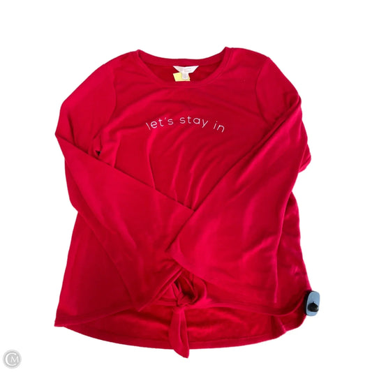 Sweatshirt Crewneck By Lc Lauren Conrad In Red, Size: L