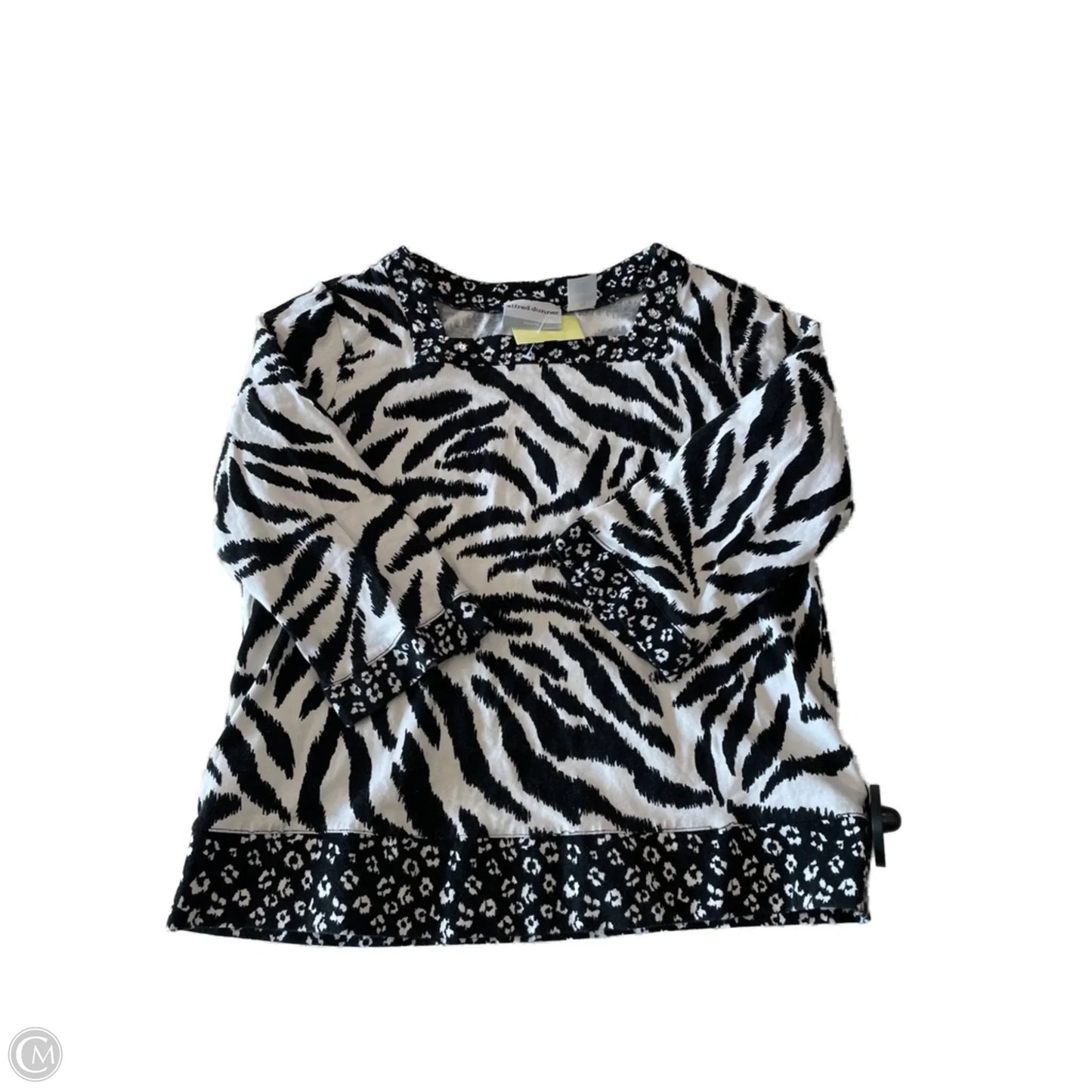 Top Long Sleeve By Alfred Dunner In Animal Print, Size: Sp