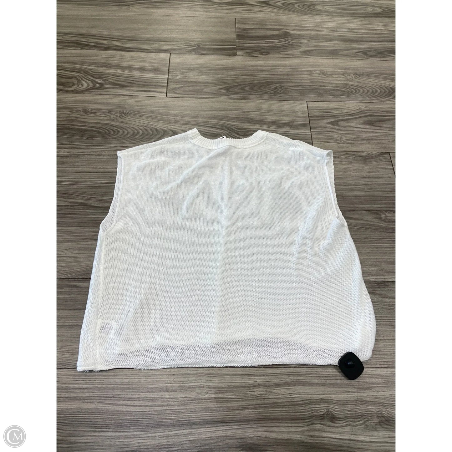 Vest Sweater By Shein In White, Size: M