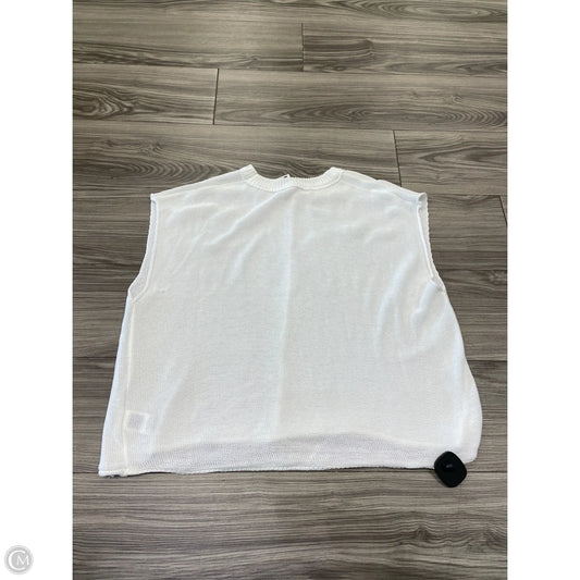 Vest Sweater By Shein In White, Size: M