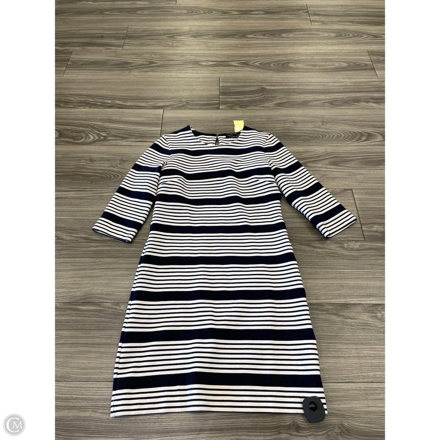 Dress Casual Midi By Banana Republic In Striped Pattern, Size: 4