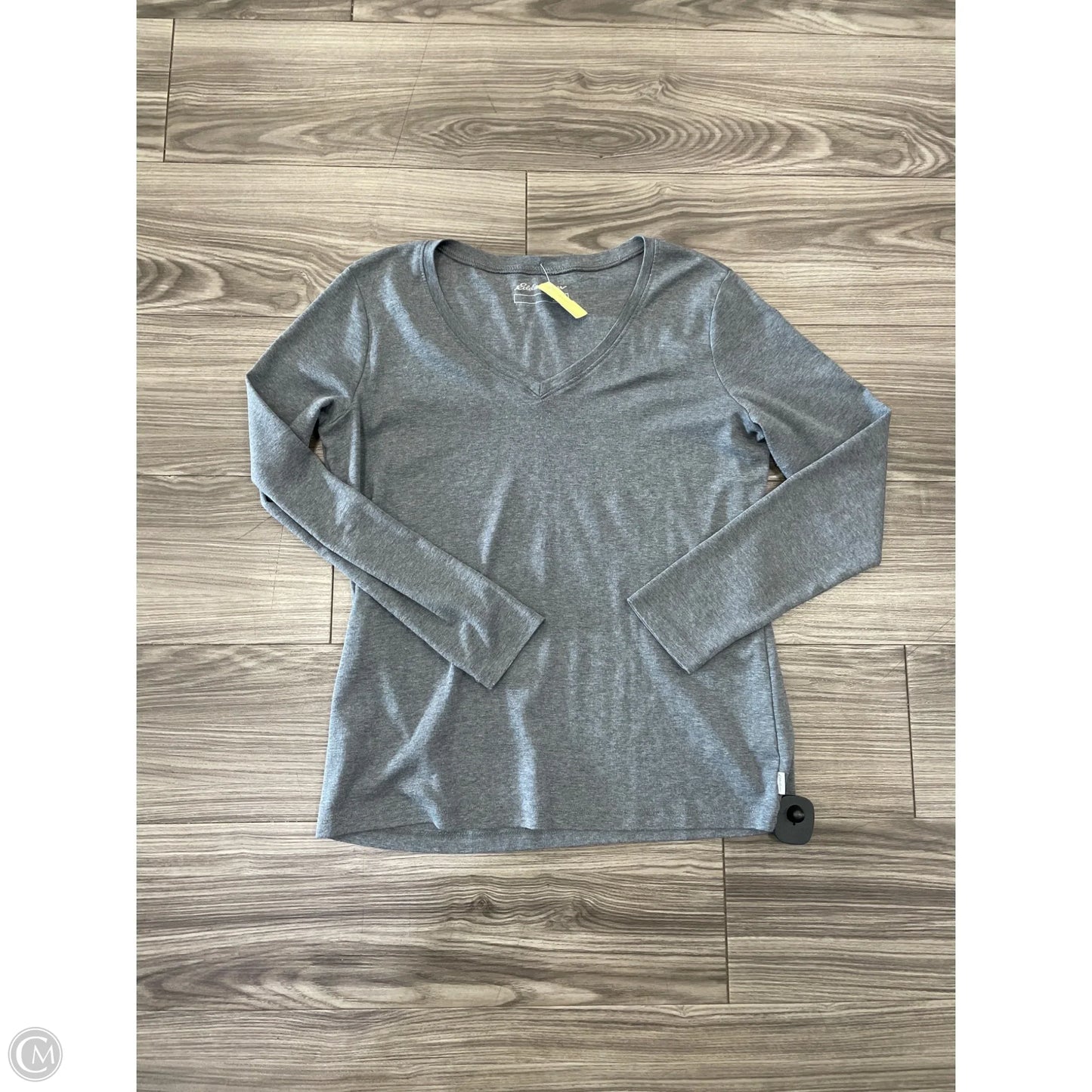 Top Long Sleeve By Eddie Bauer In Grey, Size: Xl