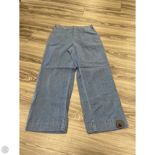Pants Wide Leg By Isaac Mizrahi Live Qvc In Blue Denim, Size: 10