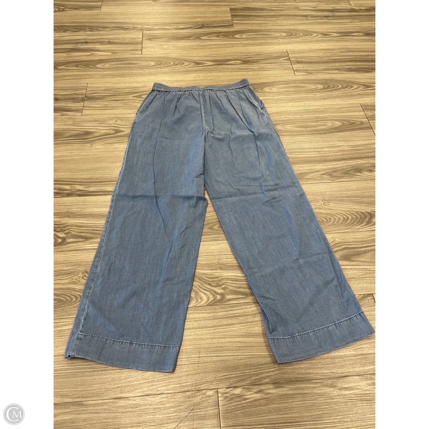 Pants Wide Leg By Isaac Mizrahi Live Qvc In Blue Denim, Size: 10