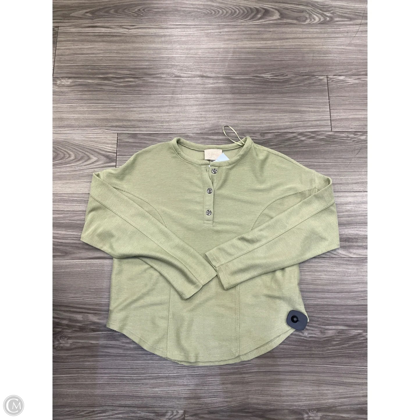 Top Long Sleeve By Cupio In Green, Size: M