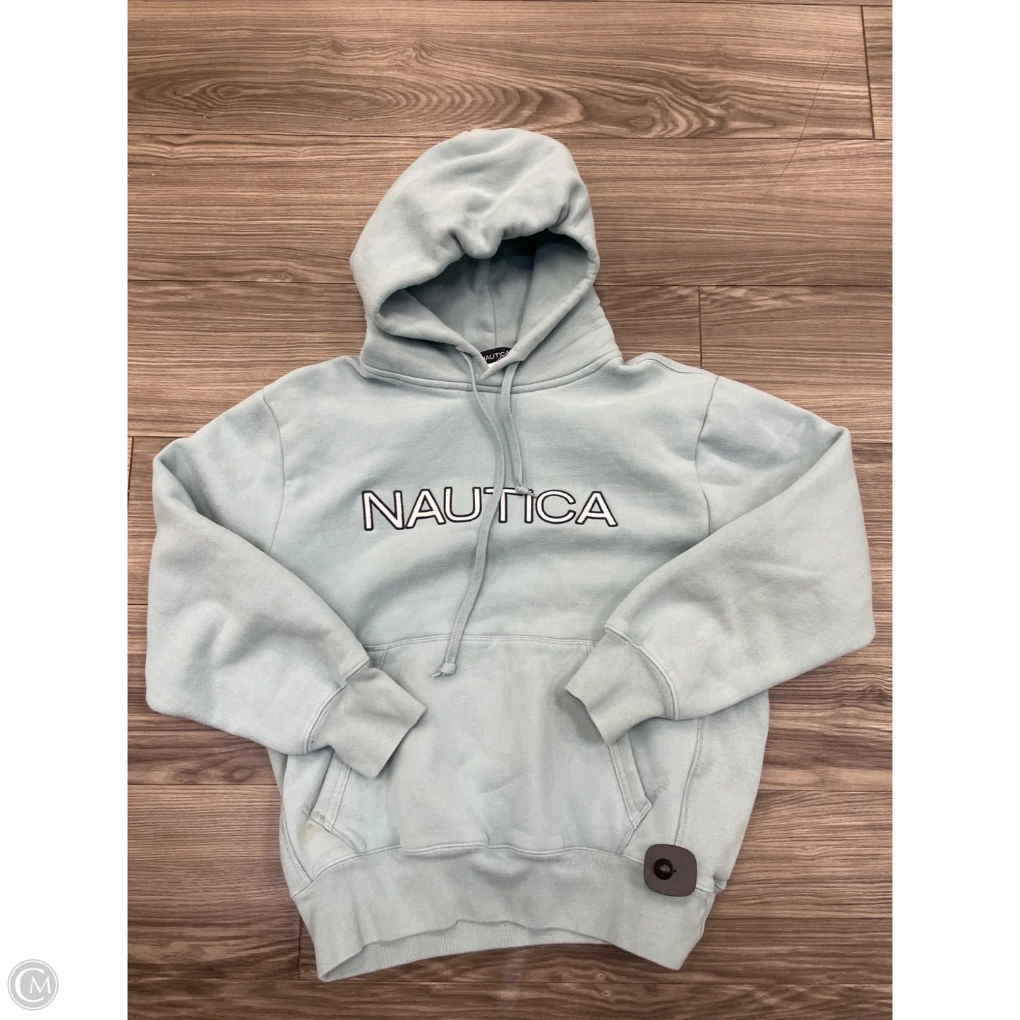 Sweatshirt Hoodie By Nautica In Blue, Size: M