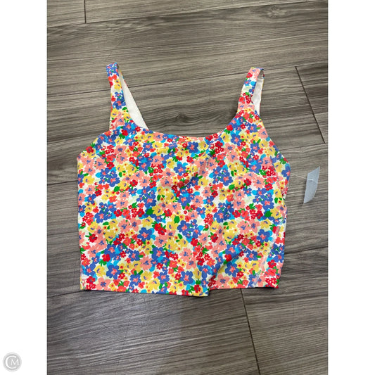 Athletic Tank Top By Old Navy In Floral Print, Size: M