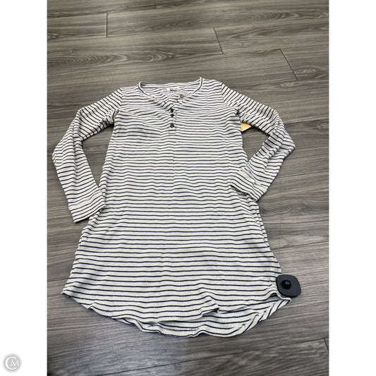 Top Long Sleeve By Madewell In Striped Pattern, Size: Xs