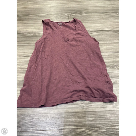Tank Top By Madewell In Red, Size: Xs