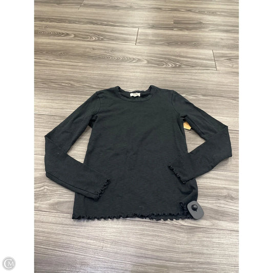 Top Long Sleeve By Madewell In Black, Size: Xs