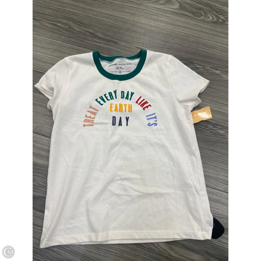 Top Short Sleeve By Madewell In White, Size: Xs