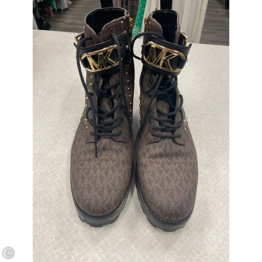 Boots Designer By Michael Kors In Brown, Size: 9.5