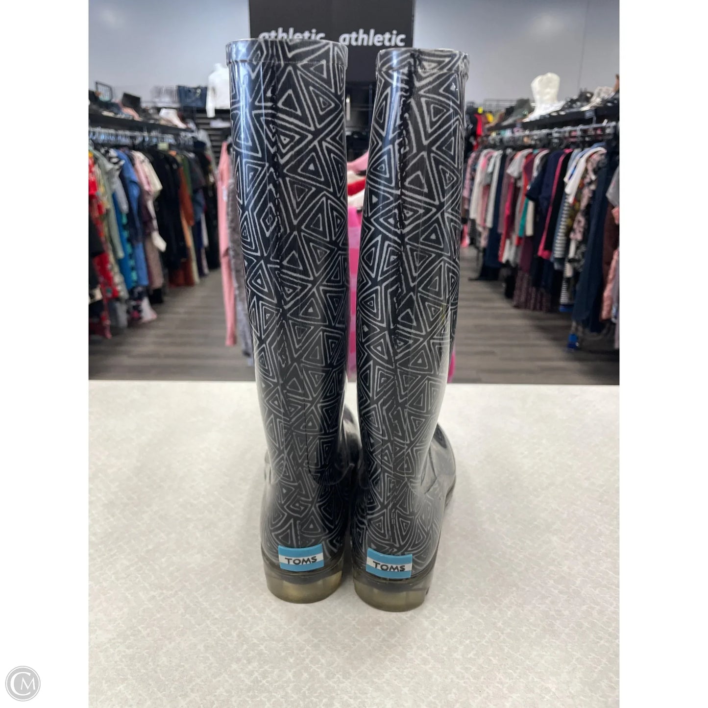 Boots Rain By Toms In Black, Size: 8