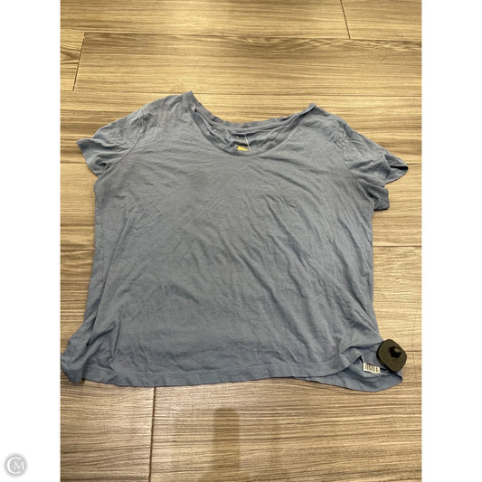Top Short Sleeve Basic By A New Day In Blue, Size: L
