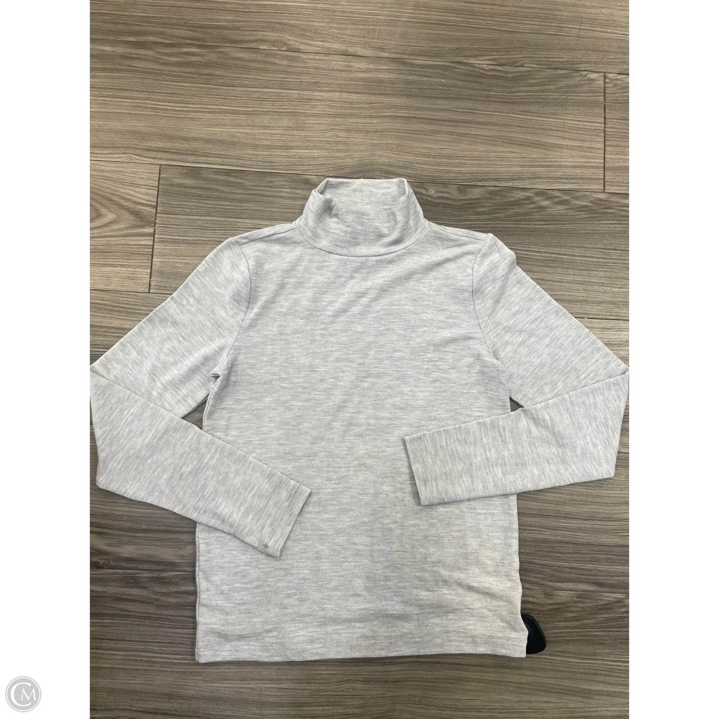 Top Long Sleeve By Loft In Grey, Size: S