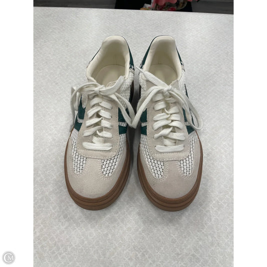 Shoes Sneakers By Steve Madden In Green & White, Size: 6.5