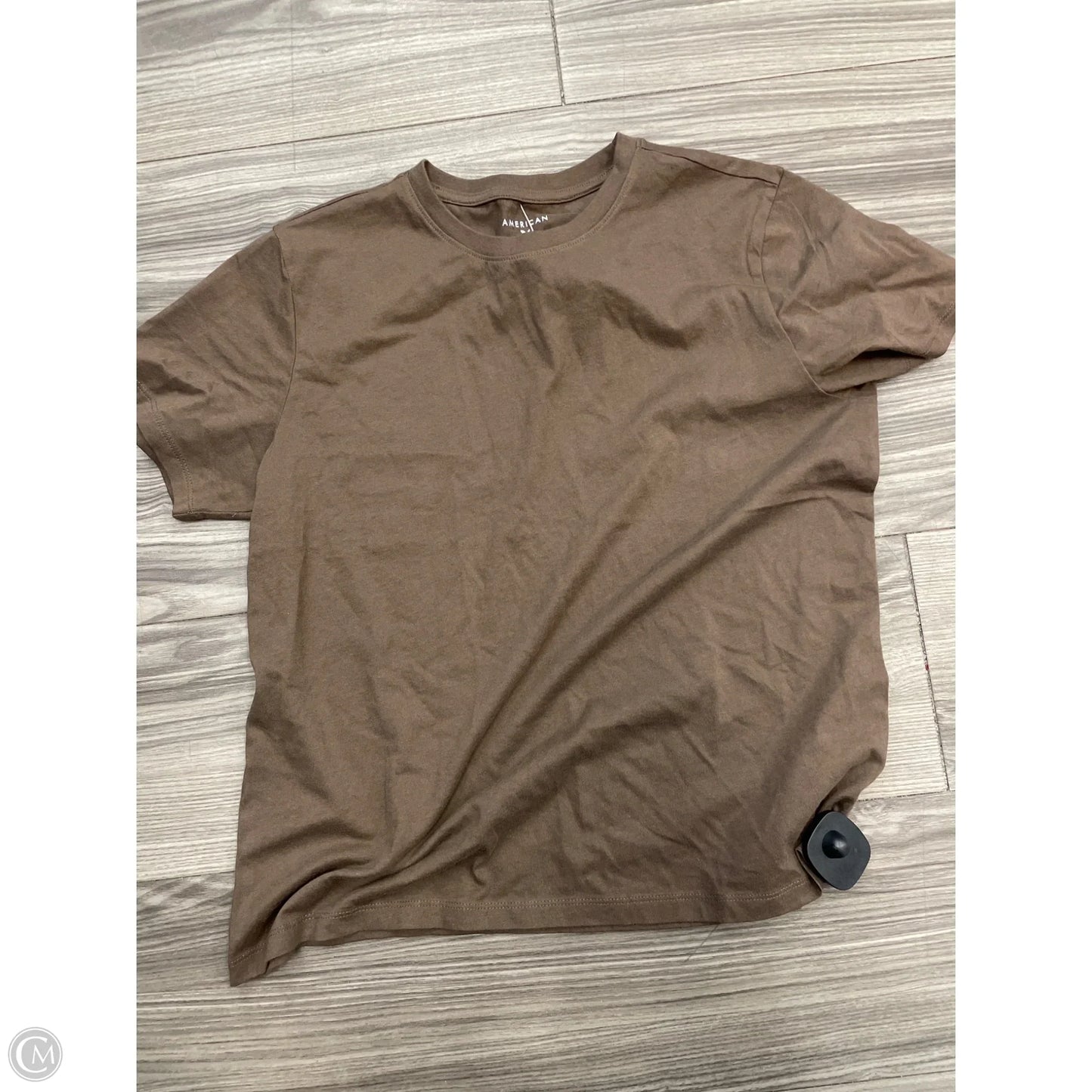 Top Short Sleeve By American Eagle In Brown, Size: S