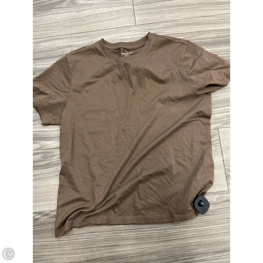 Top Short Sleeve By American Eagle In Brown, Size: S