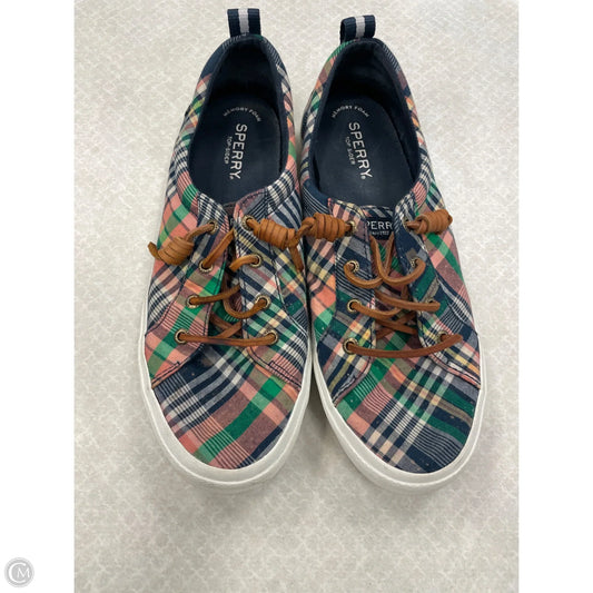 Shoes Sneakers By Sperry In Plaid Pattern, Size: 8.5