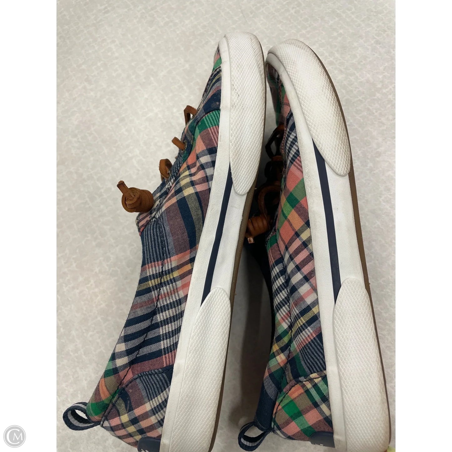 Shoes Sneakers By Sperry In Plaid Pattern, Size: 8.5