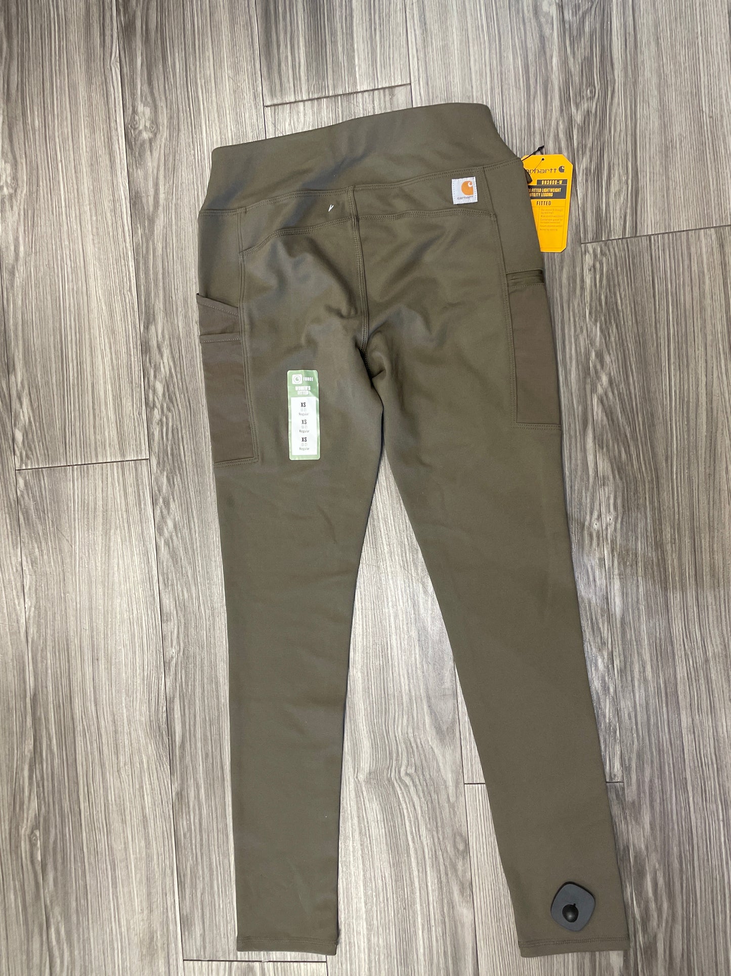 Athletic Leggings By Carhartt In Green, Size: Xs