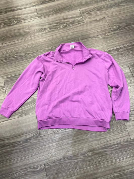 Sweatshirt Collar By Pink In Pink, Size: Xl