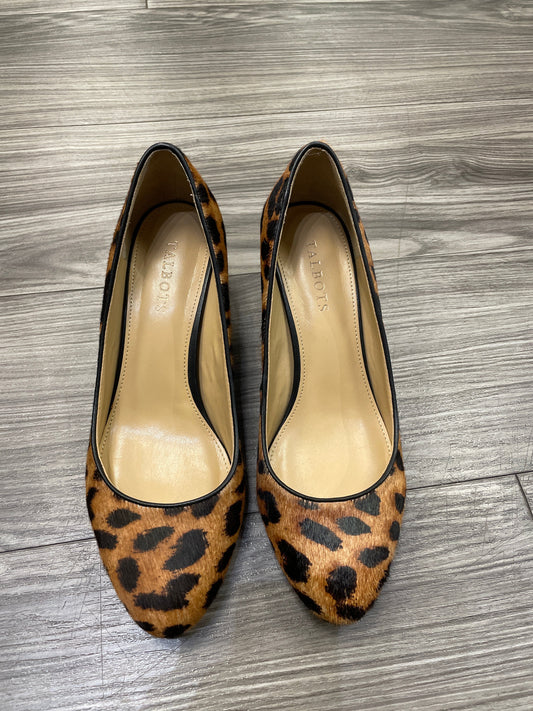 Shoes Heels Block By Talbots In Animal Print, Size: 8.5