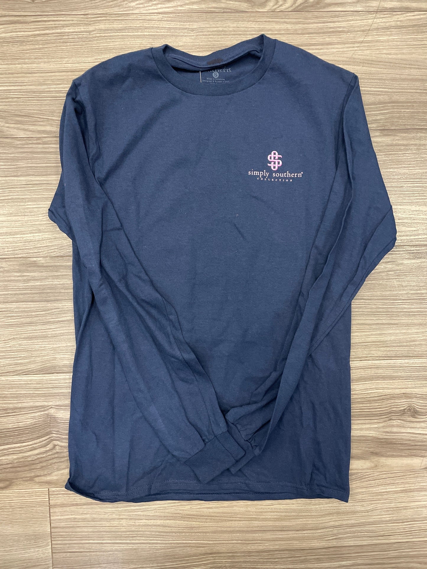 Top Long Sleeve Basic By Simply Southern In Navy, Size: S