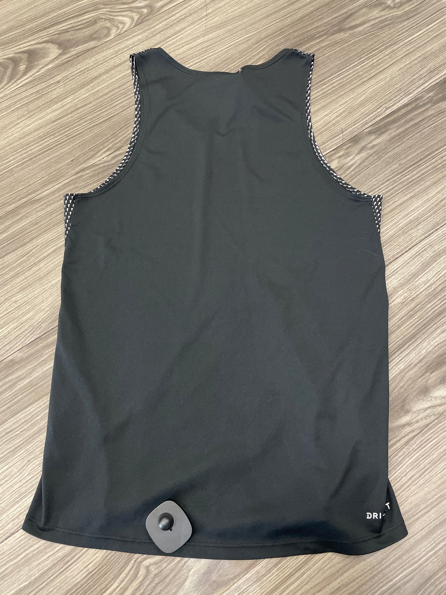 Athletic Tank Top By Nike In Black & White, Size: S