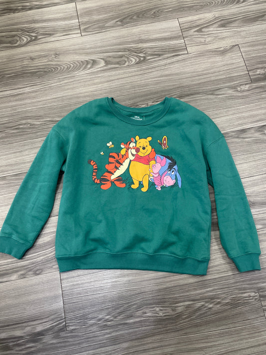 Sweatshirt Crewneck By Disney Store In Green, Size: L