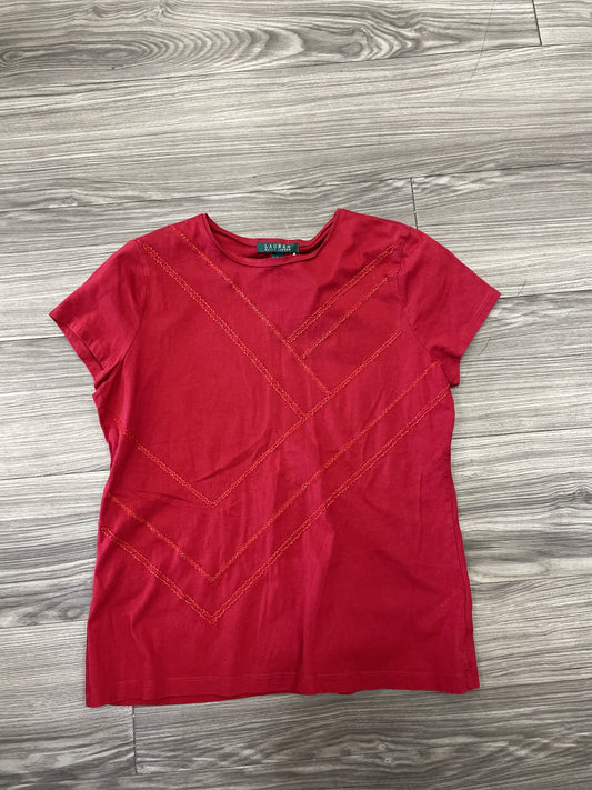 Top Short Sleeve By Lauren By Ralph Lauren  Size: L