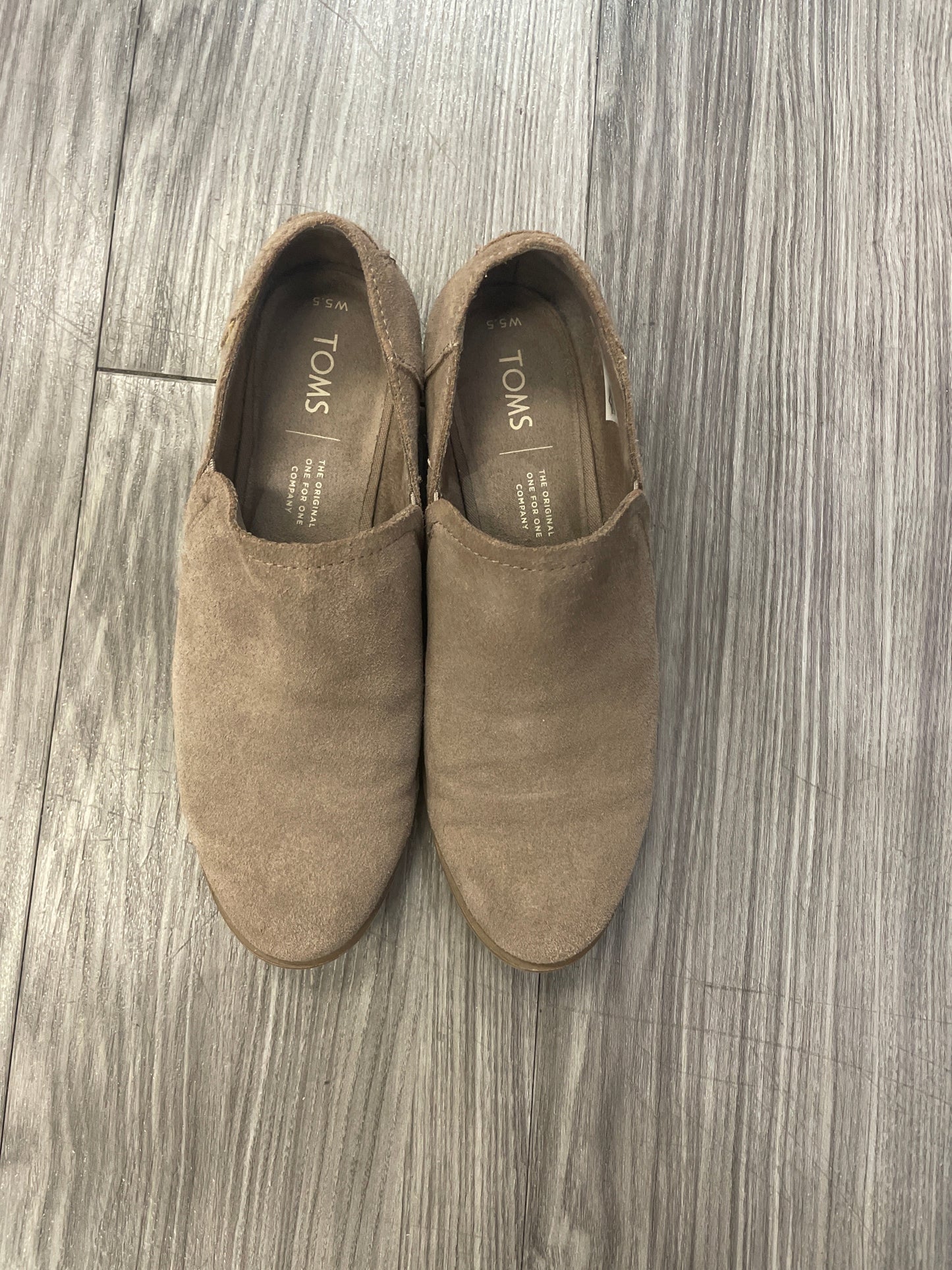 Boots Ankle Heels By Toms In Beige, Size: 5.5