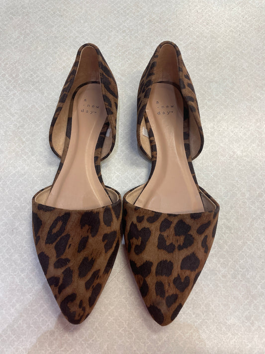 Shoes Flats By A New Day In Animal Print, Size: 9.5