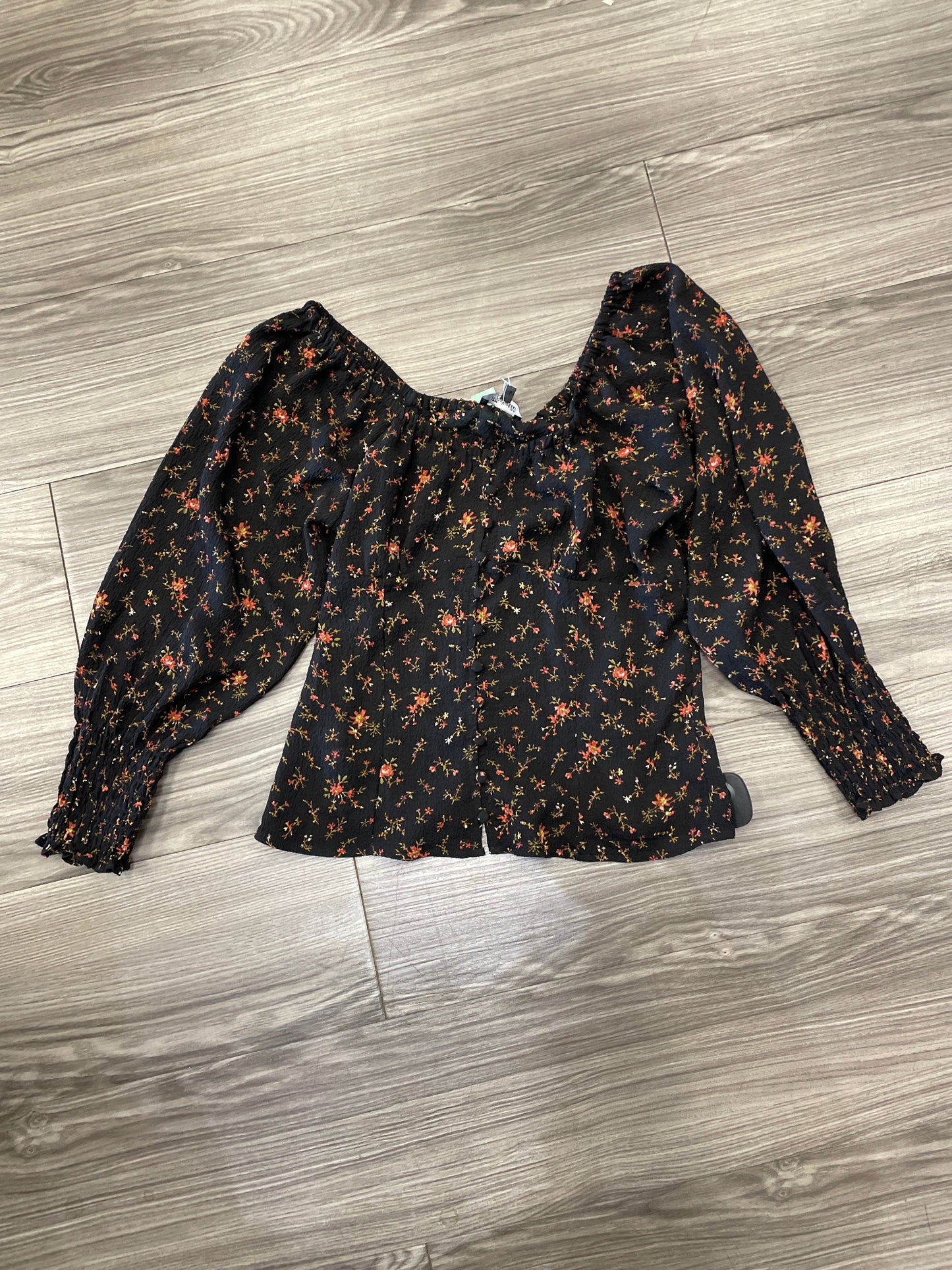 Top Long Sleeve By Madewell In Floral Print, Size: 0