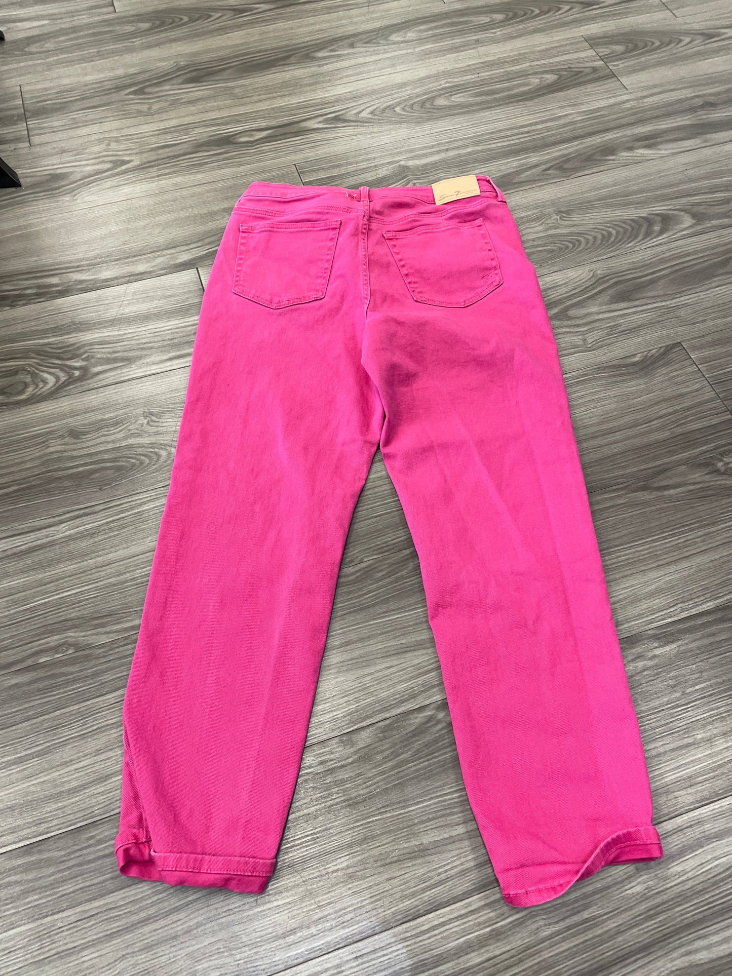 Jeans Straight By Seven 7 In Pink, Size: 10