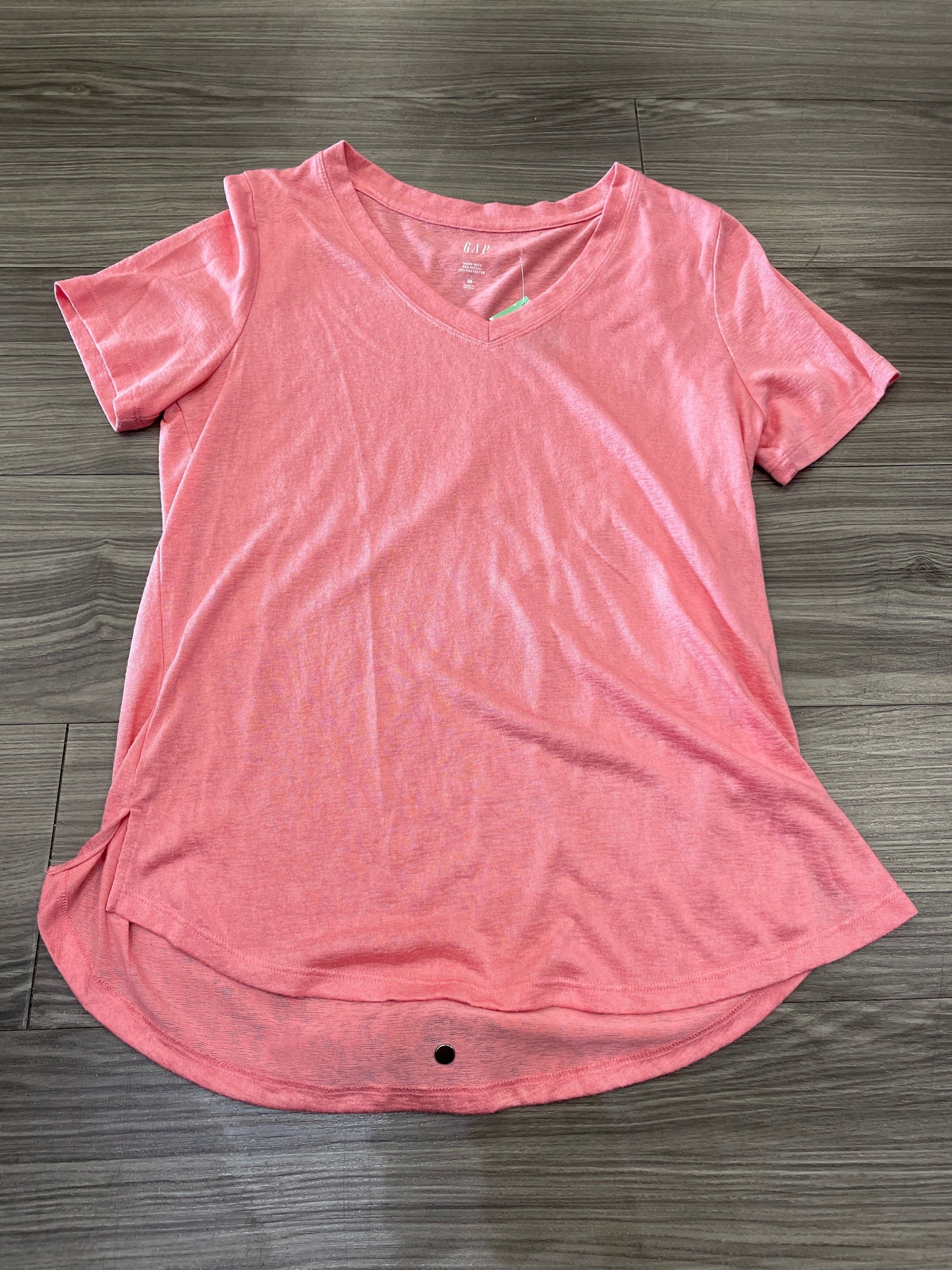 Top Short Sleeve By Gap In Peach, Size: M