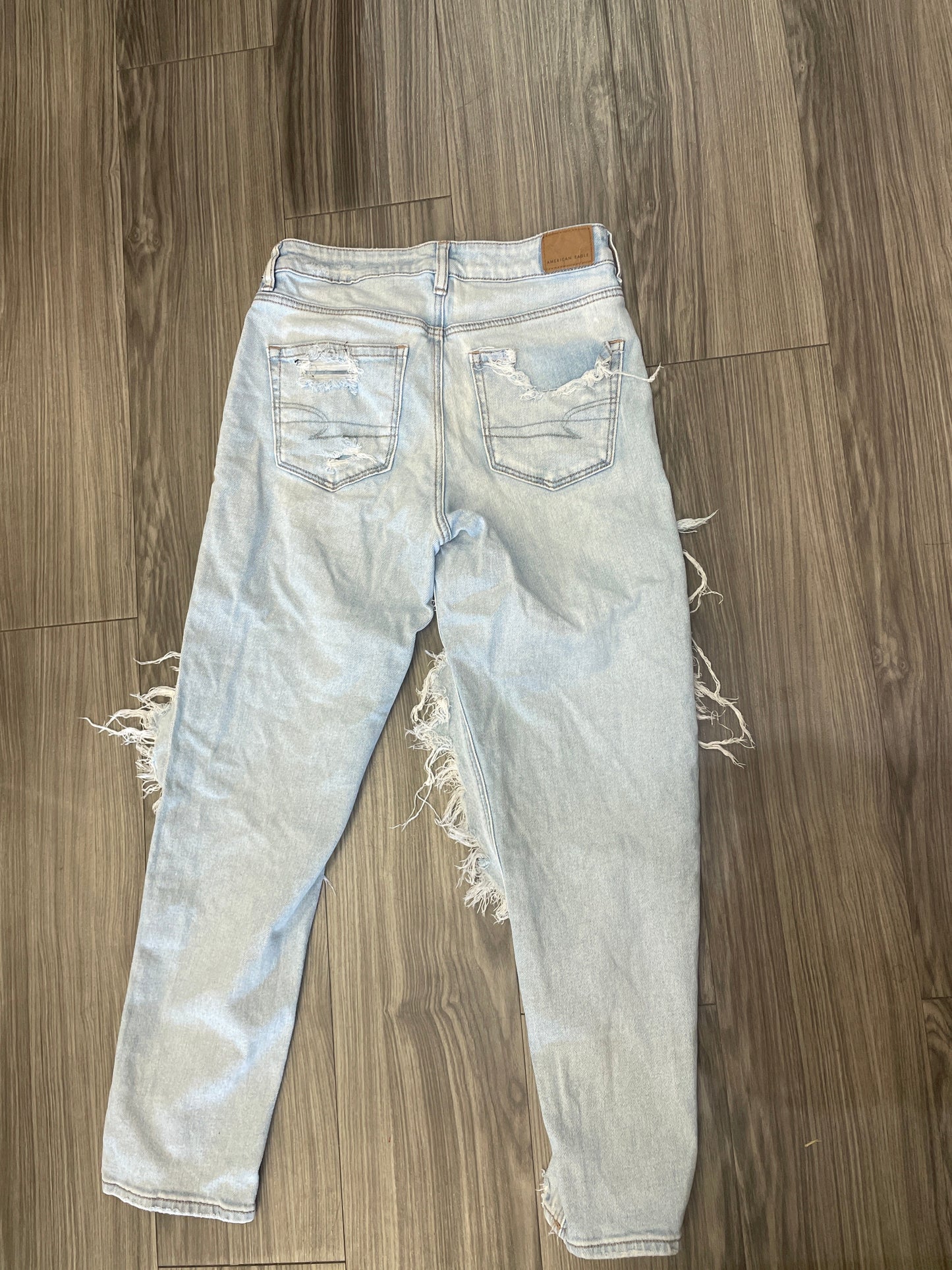 Jeans Boyfriend By American Eagle In Blue, Size: 4