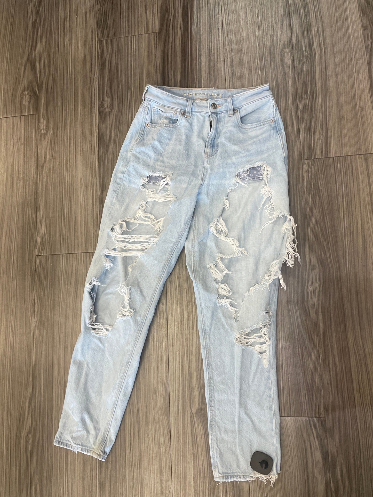 Jeans Boyfriend By American Eagle In Blue, Size: 4