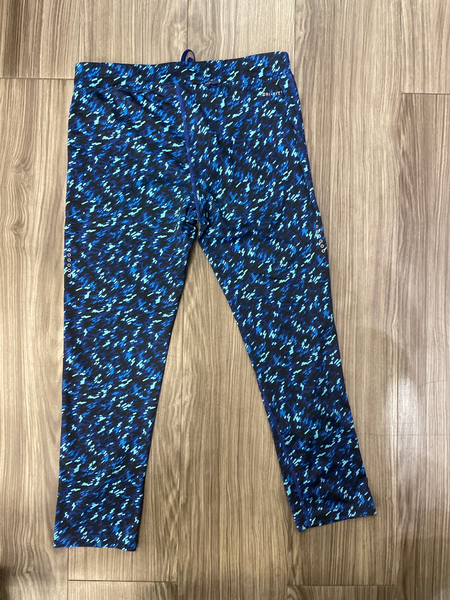 Athletic Leggings By Nike In Multi-colored, Size: M