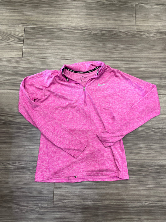 Athletic Sweatshirt Collar By Nike In Pink, Size: S