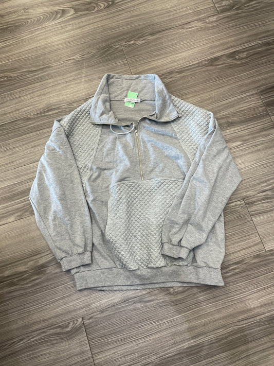 Sweatshirt Collar By Clothes Mentor In Grey, Size: Xl