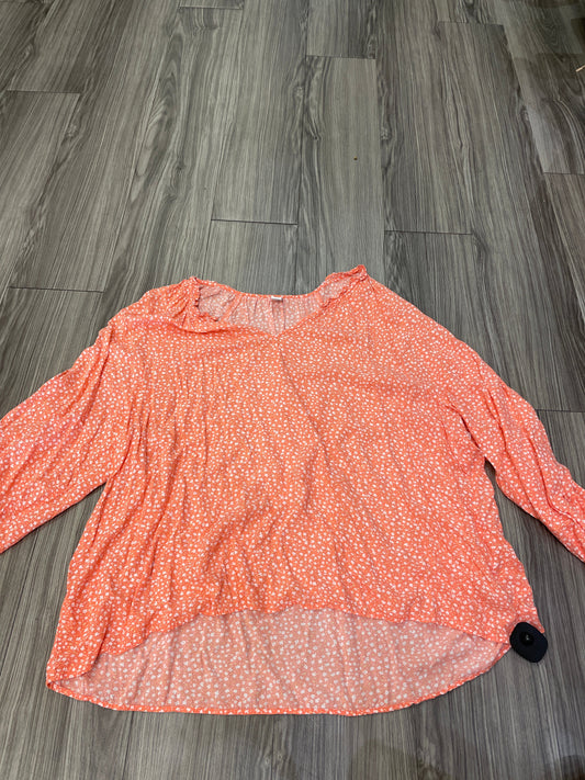 Peach Top Long Sleeve Old Navy, Size 2x