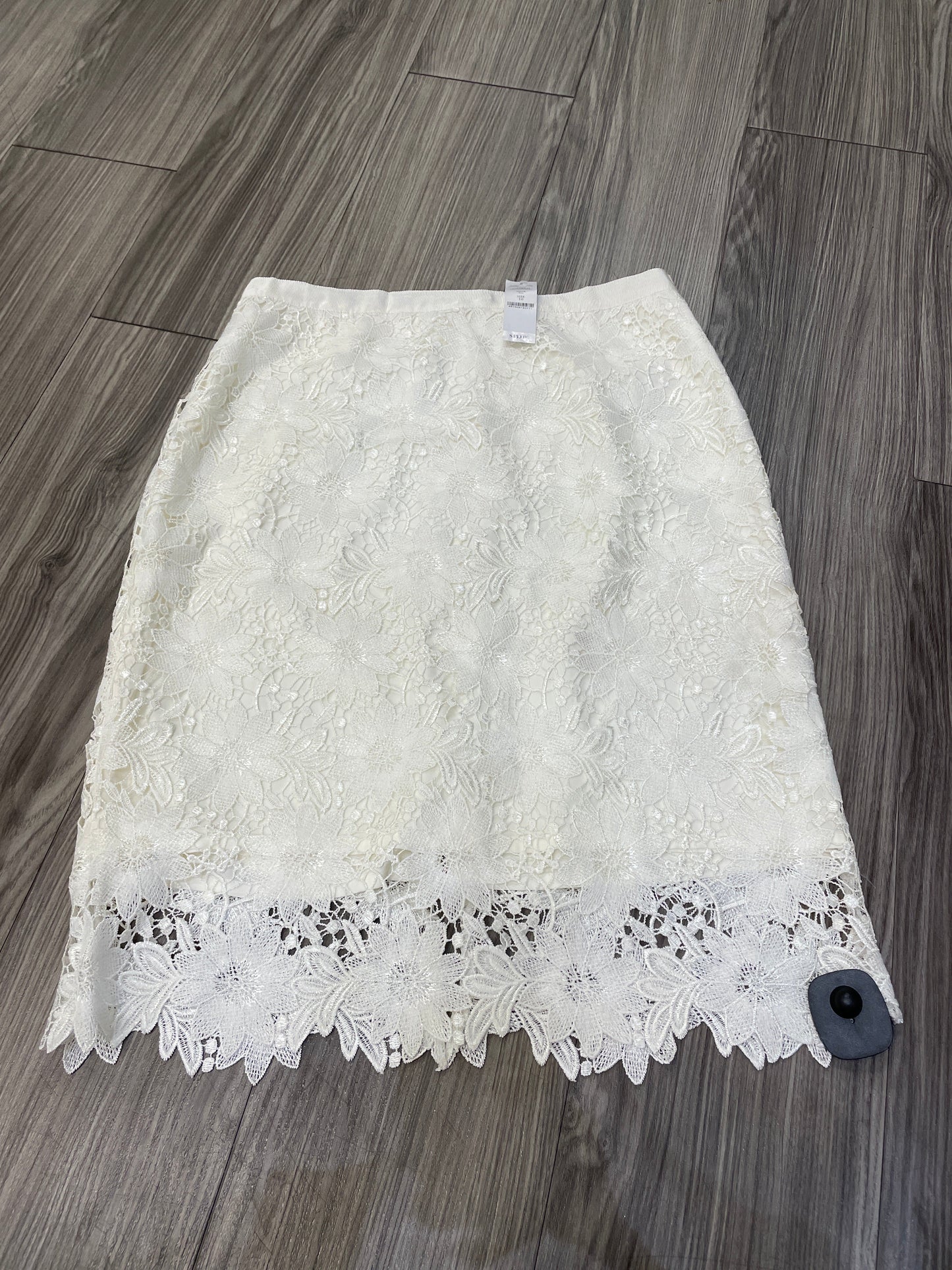 Cream Skirt Midi White House Black Market, Size 10