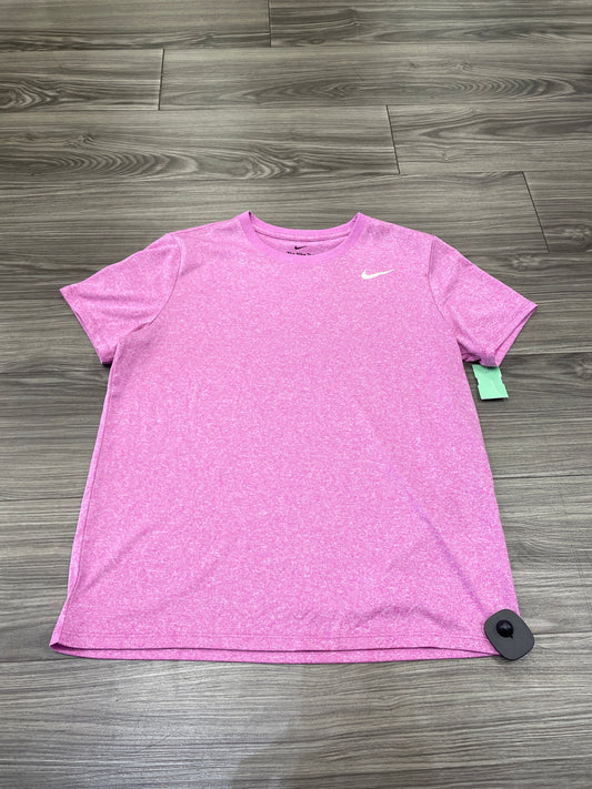 Pink Athletic Top Short Sleeve Nike, Size M