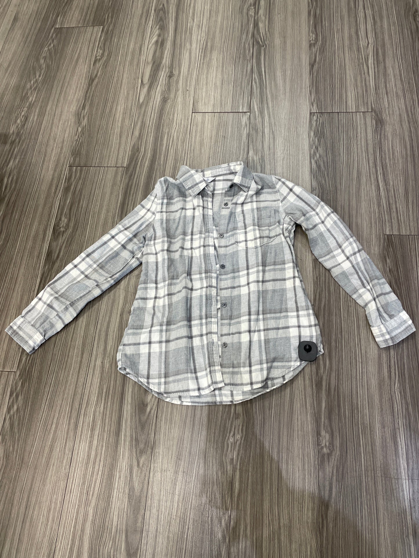 Plaid Pattern Top Long Sleeve Old Navy, Size S