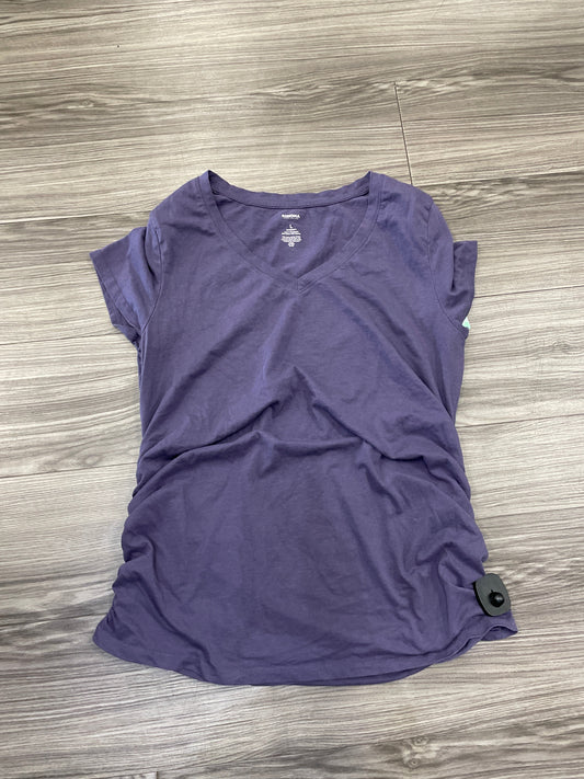 Purple Top Short Sleeve Sonoma, Size L