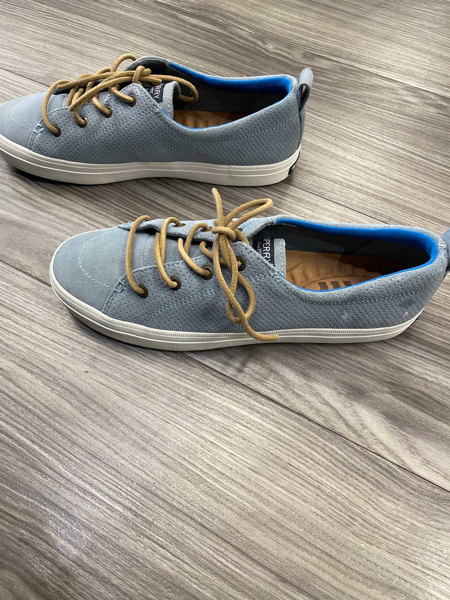 Blue Shoes Flats Sperry, Size 7.5