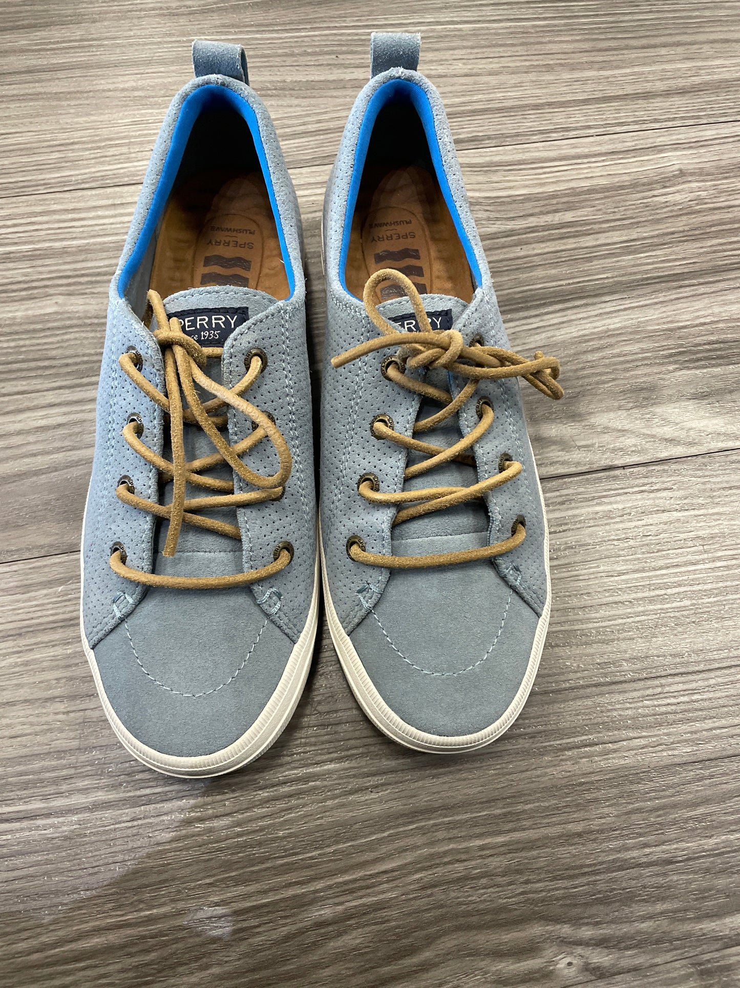 Blue Shoes Flats Sperry, Size 7.5